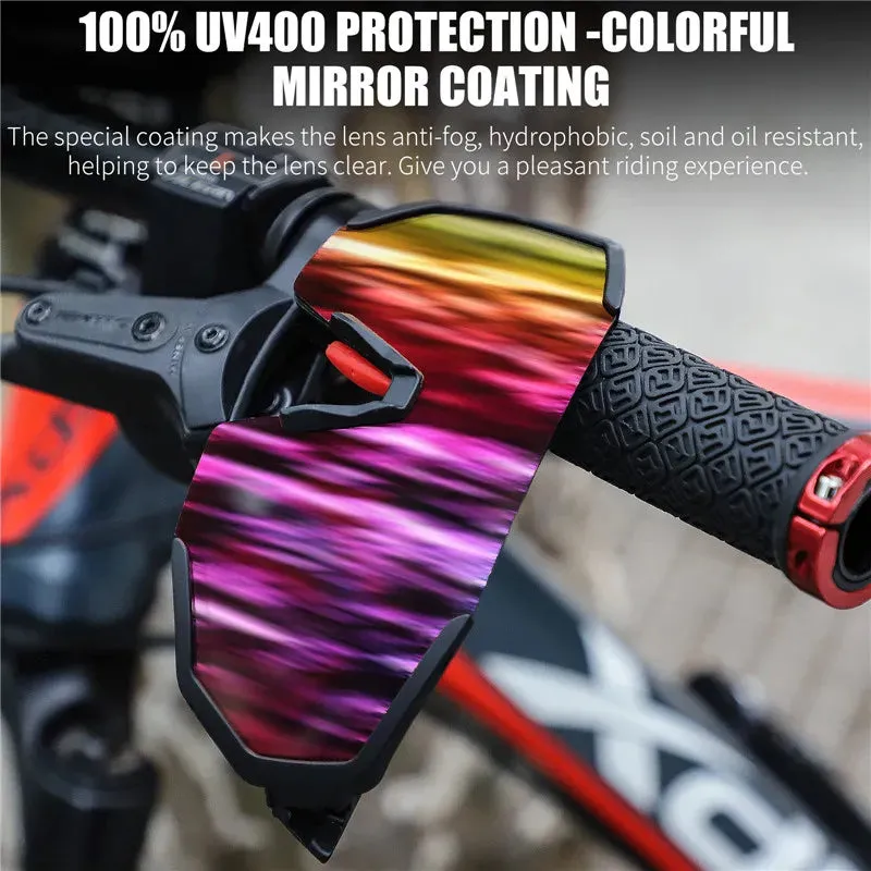 3 Lens Polarized Cycling Sunglasses UV400 Sports Bicycle Glasses MTB Mountain Fishing Hiking Men Women Sunglasses