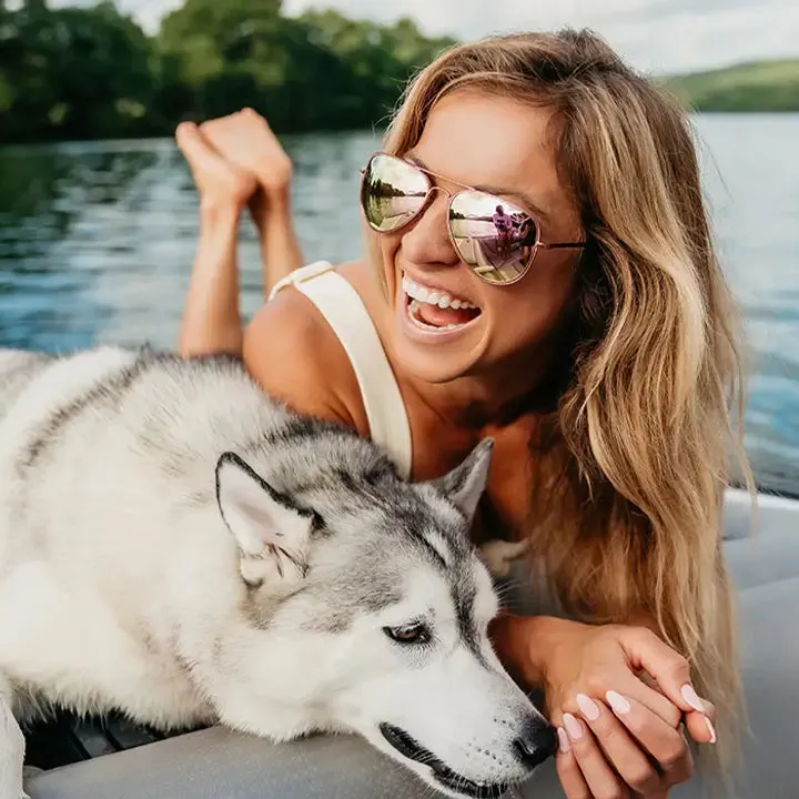 A Series // Ashley Kidd Polarized Sunglasses | A Series // 偏光鏡片復古飛行員玫瑰金色太陽眼鏡