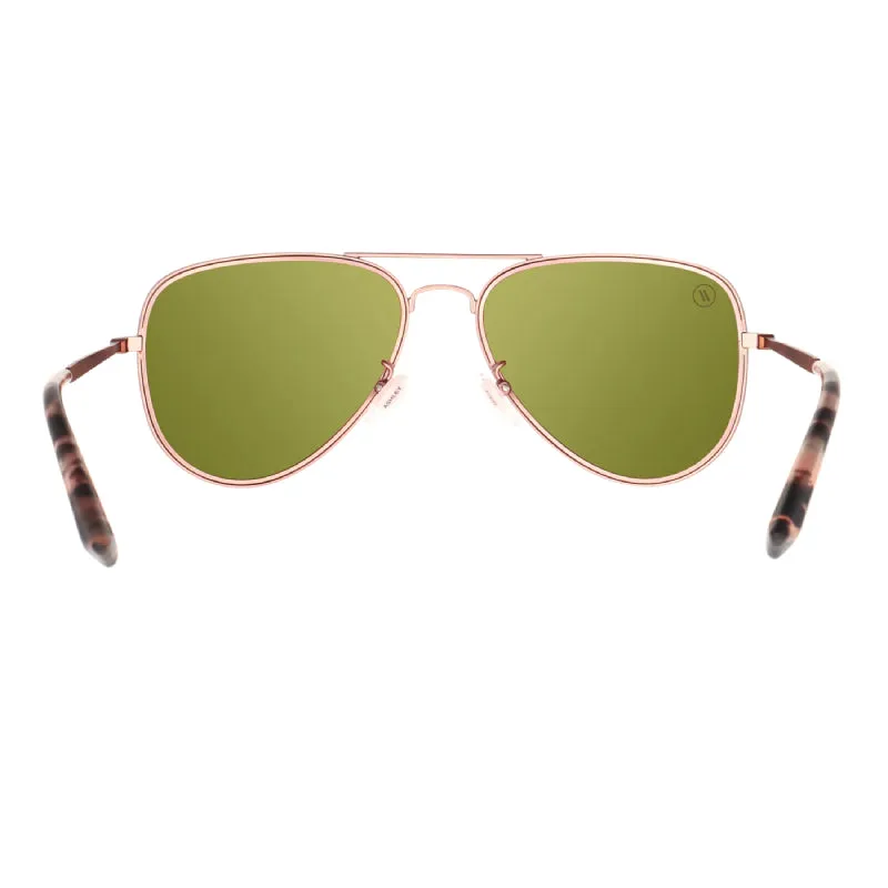 A Series // Ashley Kidd Polarized Sunglasses | A Series // 偏光鏡片復古飛行員玫瑰金色太陽眼鏡