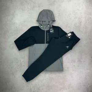 Altryn Kenmere Jacket/Pant Tracksuit Set Steel/Black