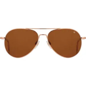 American Optical Big General Sunglasses | Rose Gold/Nylon Brown