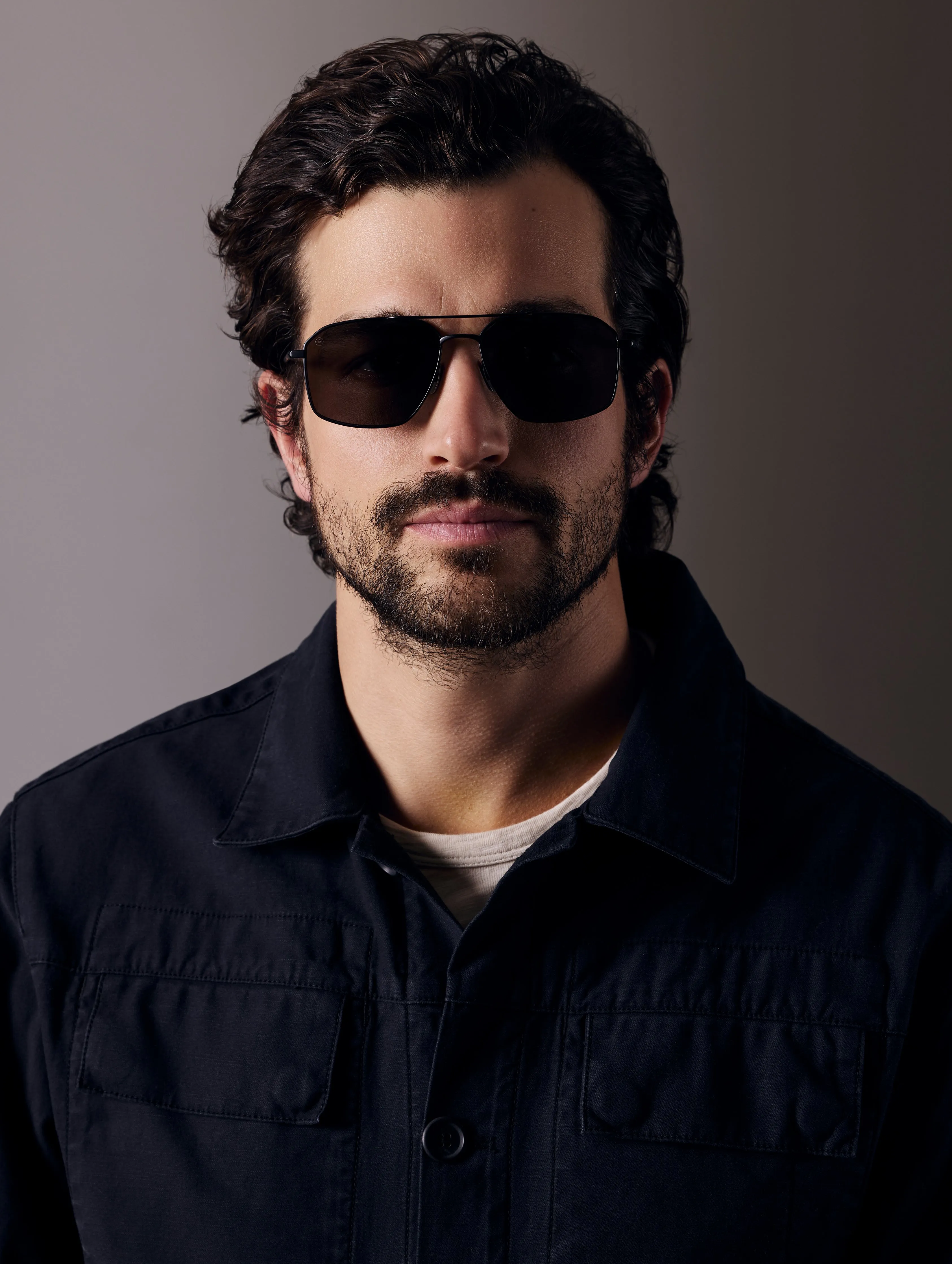 Arches Sunglass - Black (Black Lens)