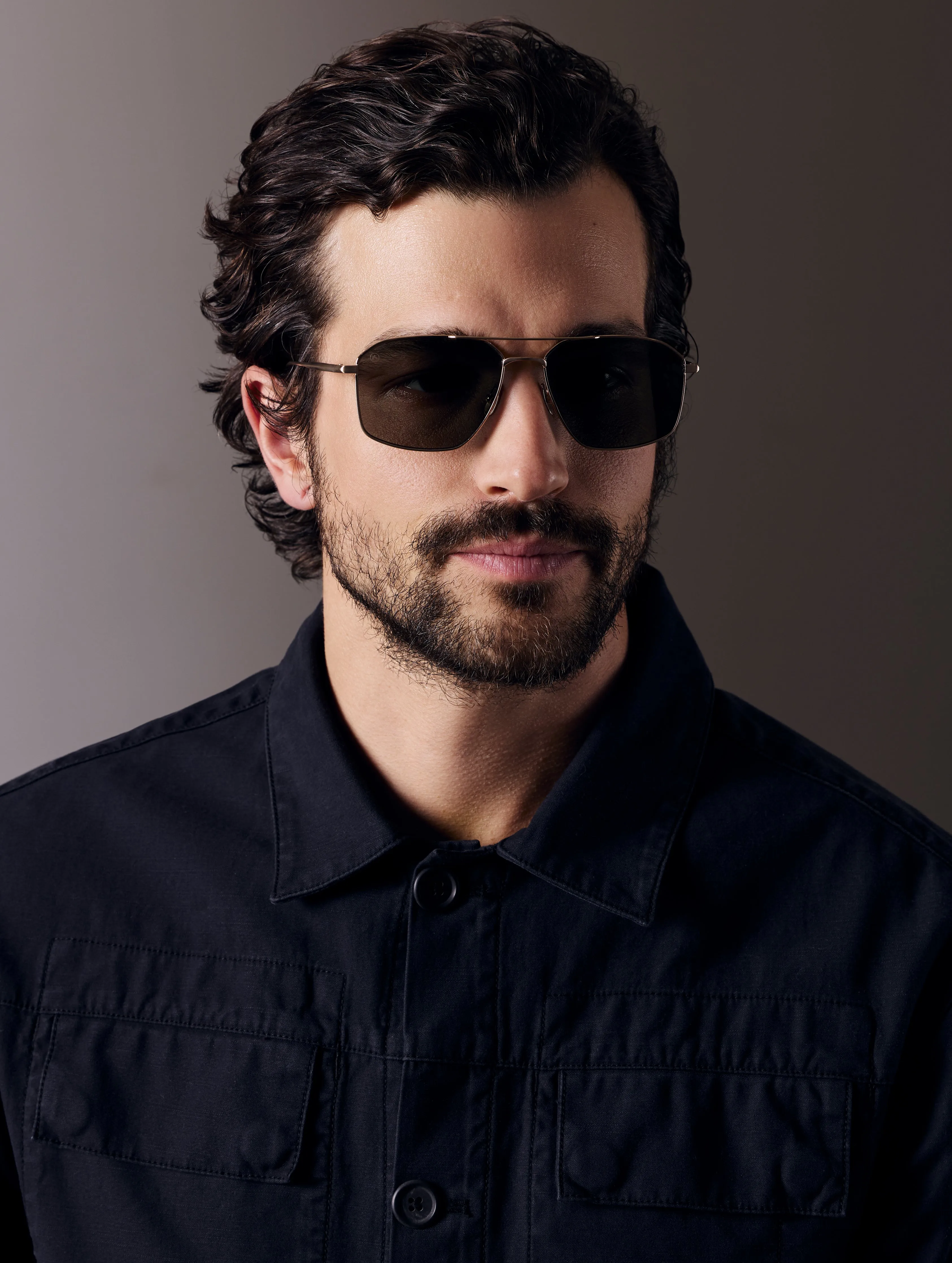 Arches Sunglass - Brushed Gold (Deep G15 Lens)