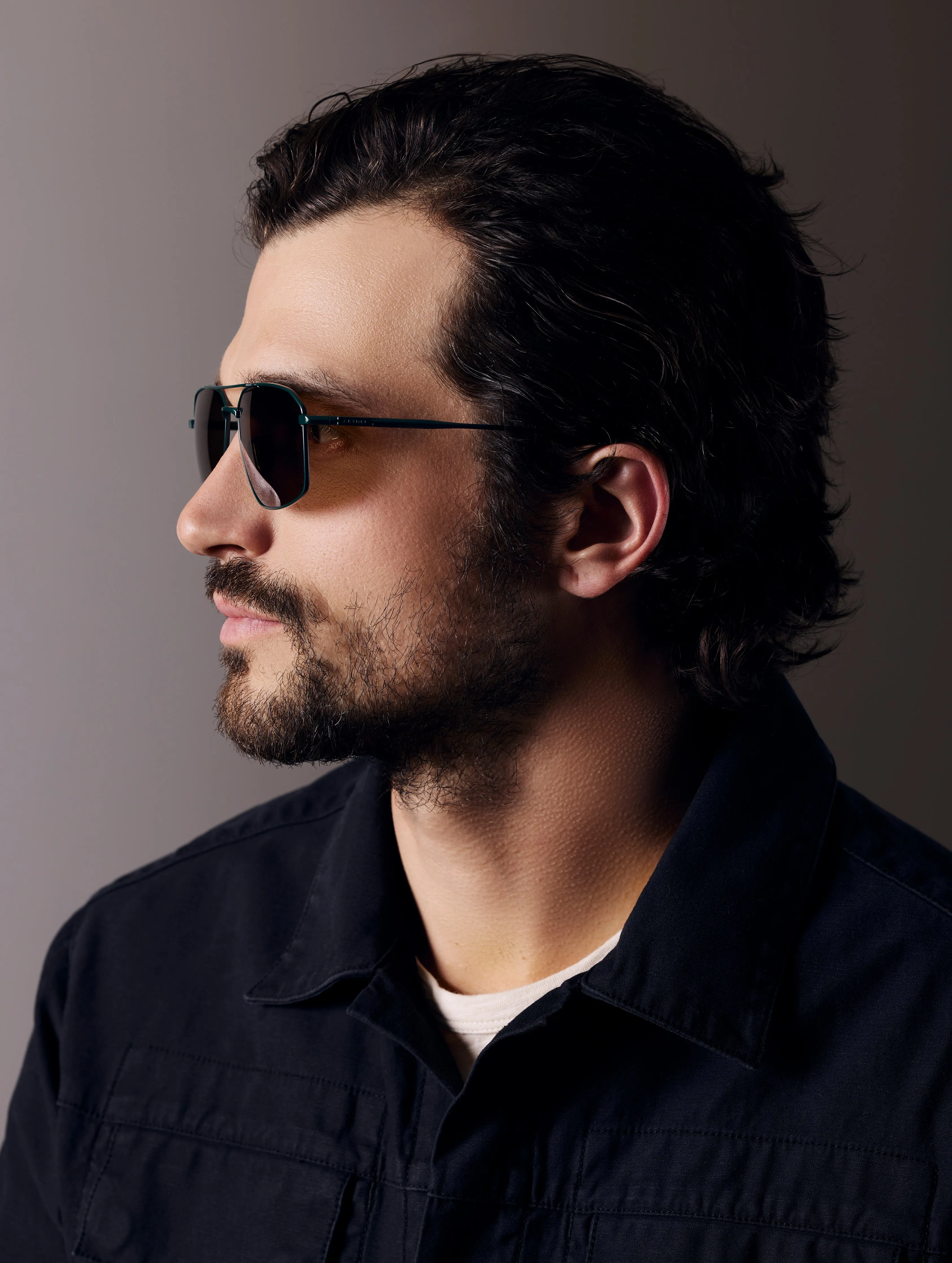 Arches Sunglass - Green (Brown Lens)