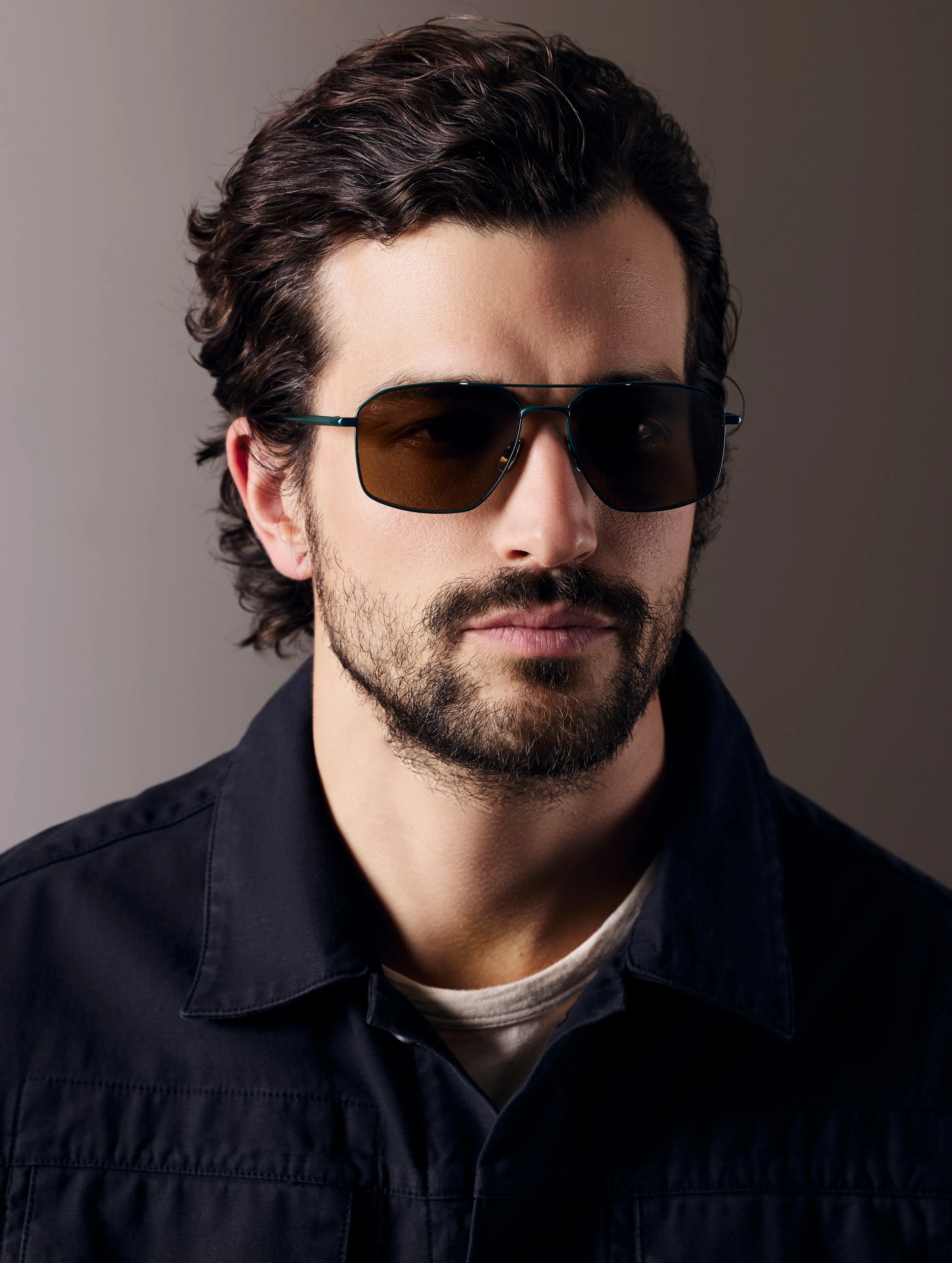 Arches Sunglass - Green (Brown Lens)