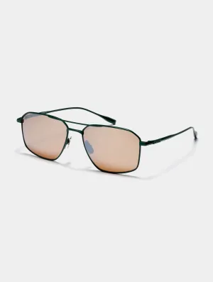 Arches Sunglass - Green (Brown Lens)