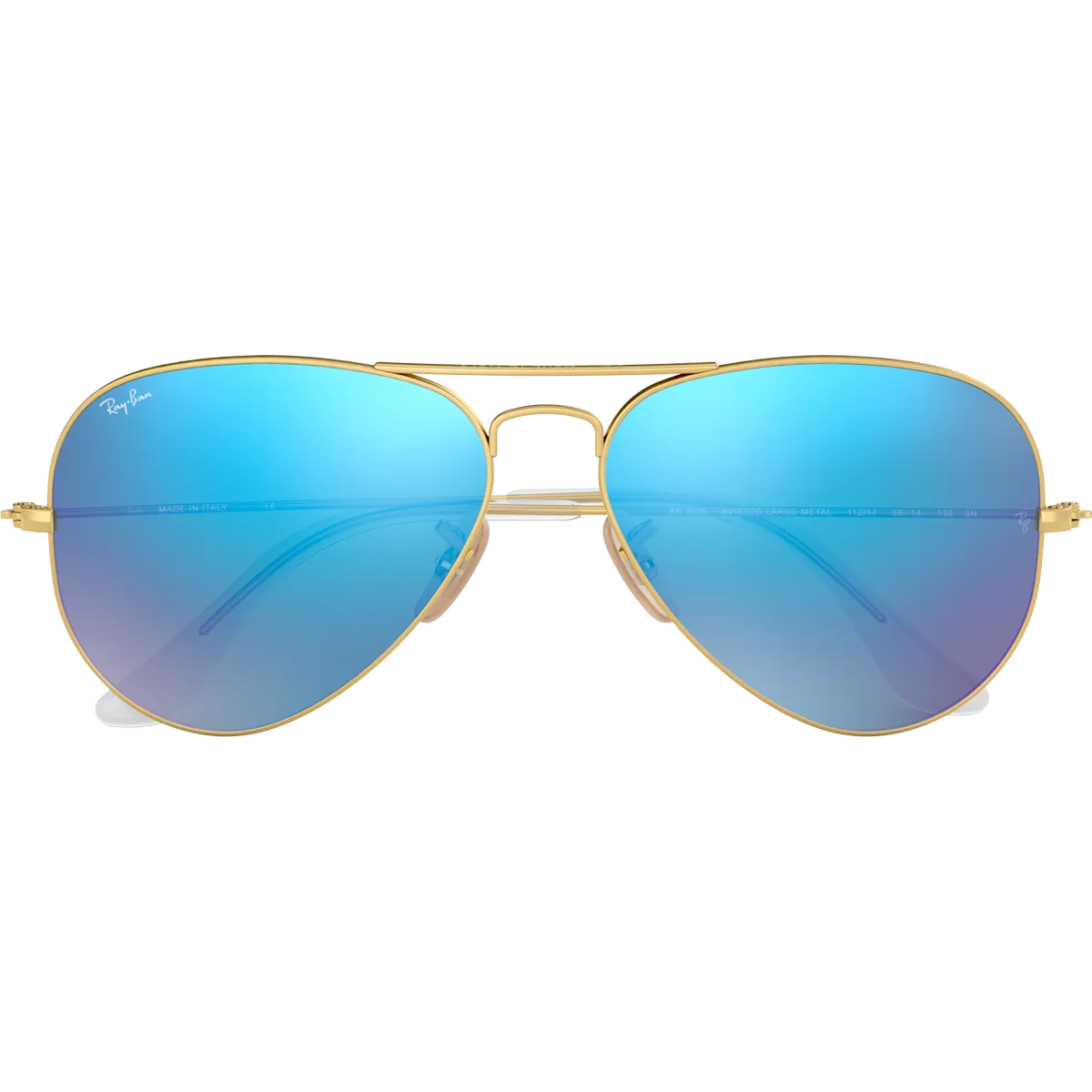 Aviator M - Matte Gold/Mirror Blue