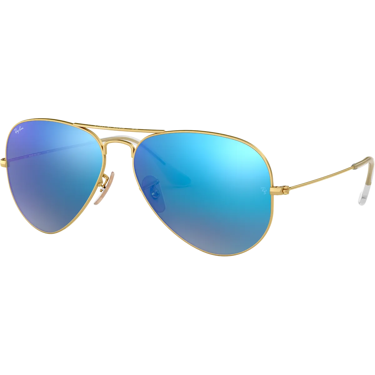 Aviator M - Matte Gold/Mirror Blue