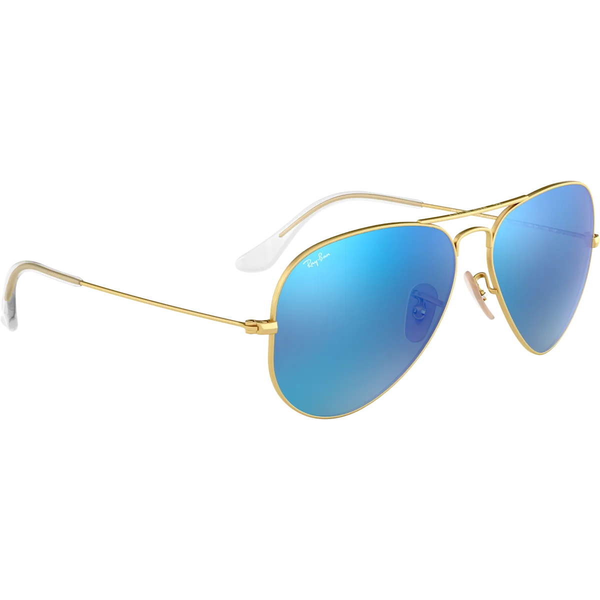 Aviator M - Matte Gold/Mirror Blue