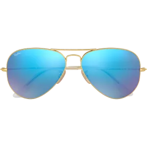 Aviator M - Matte Gold/Mirror Blue
