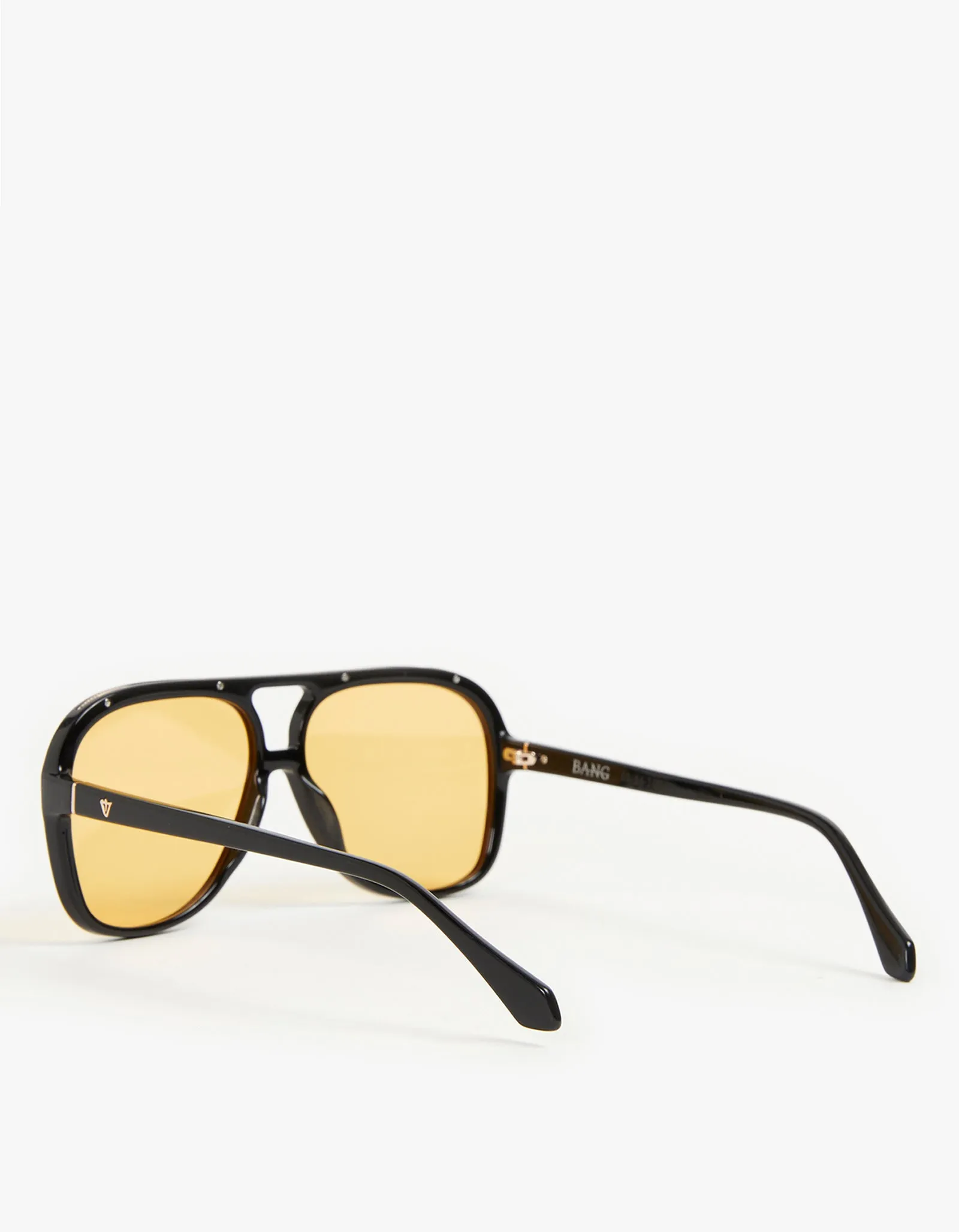 Bang Sunglasses - Gloss Black/Orange Lens