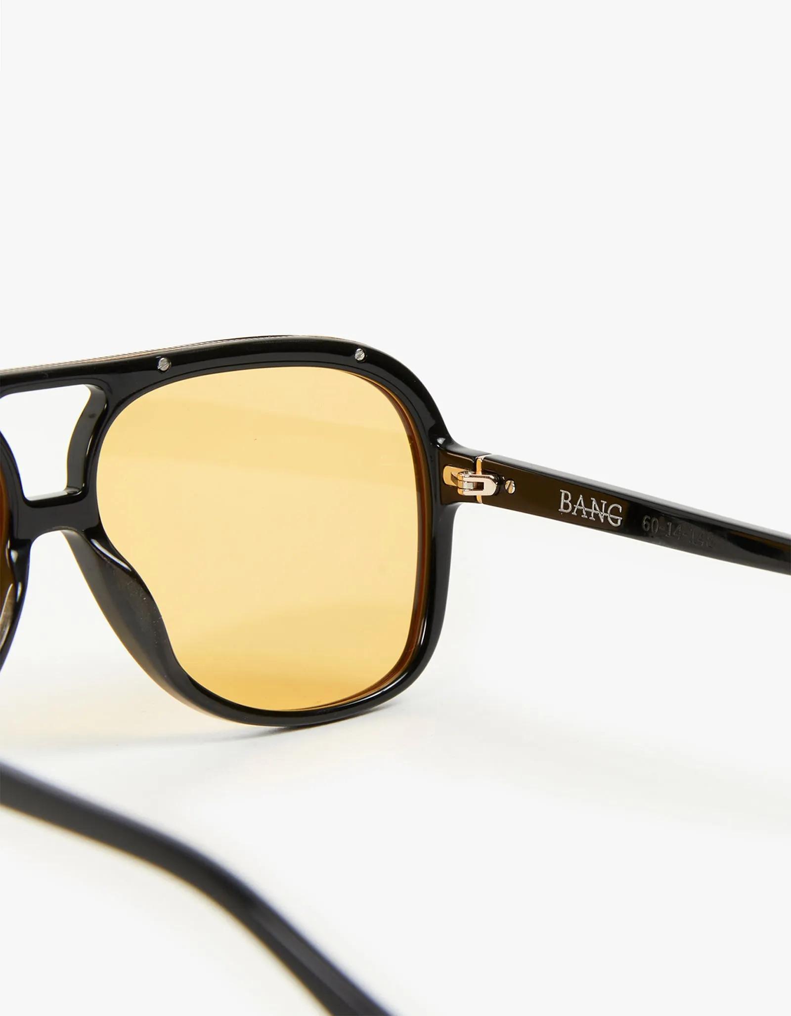 Bang Sunglasses - Gloss Black/Orange Lens
