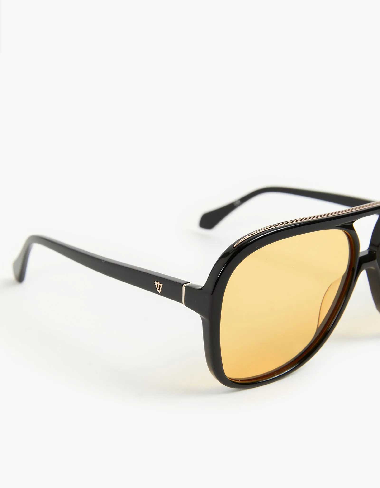 Bang Sunglasses - Gloss Black/Orange Lens