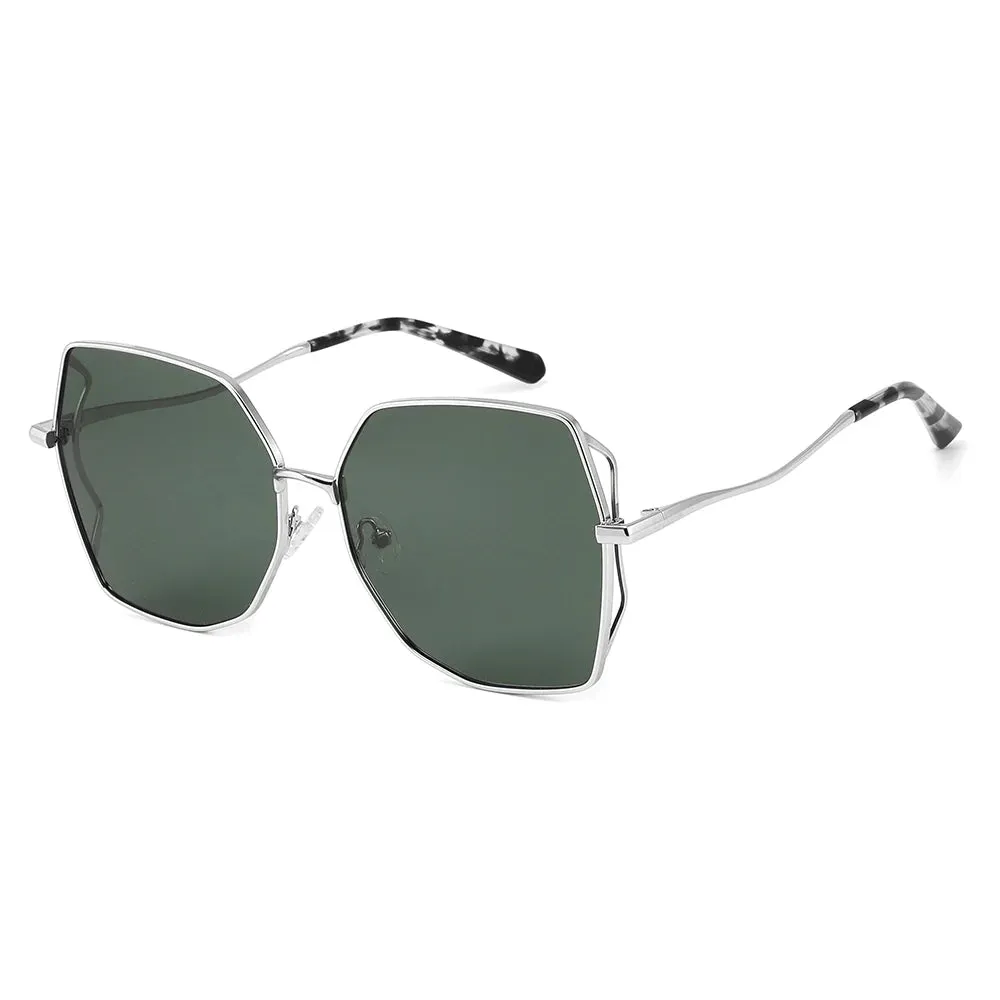 Big Square Polarized Sunglasses Womens Cat Eye UV400 Shades