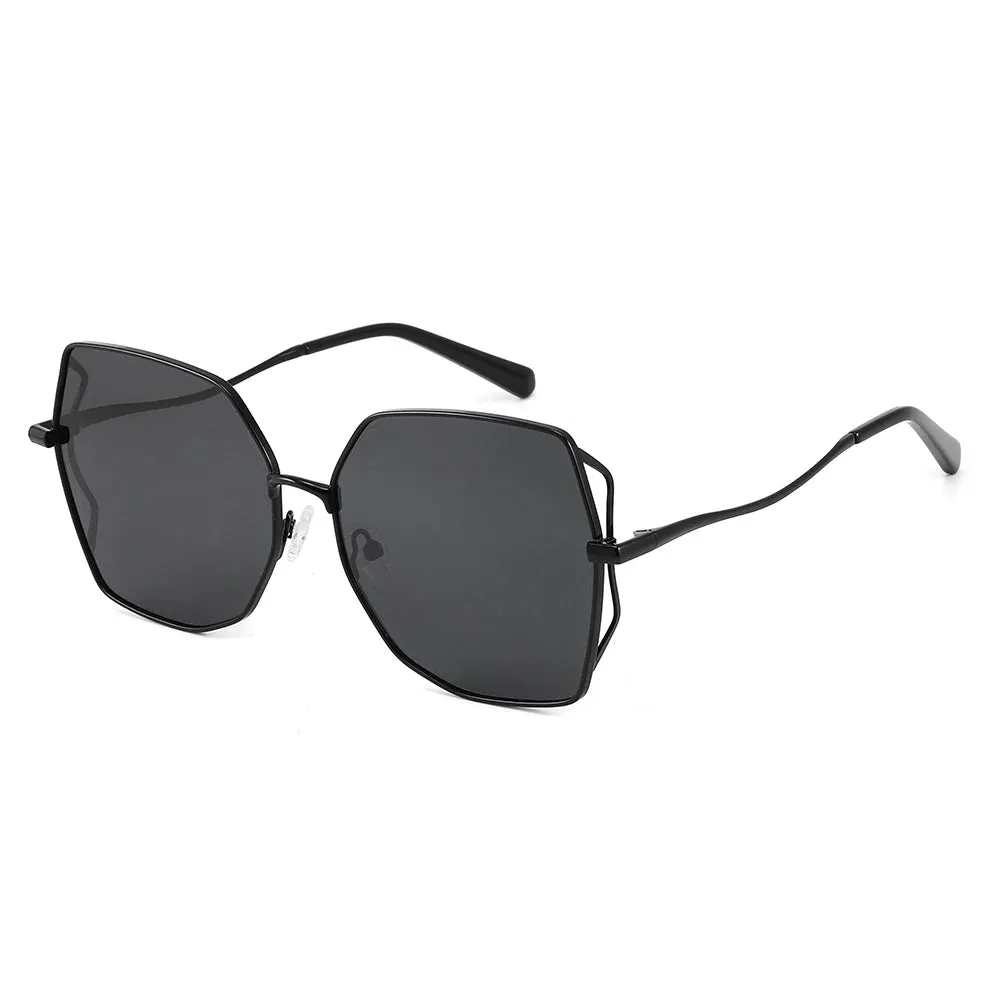 Big Square Polarized Sunglasses Womens Cat Eye UV400 Shades