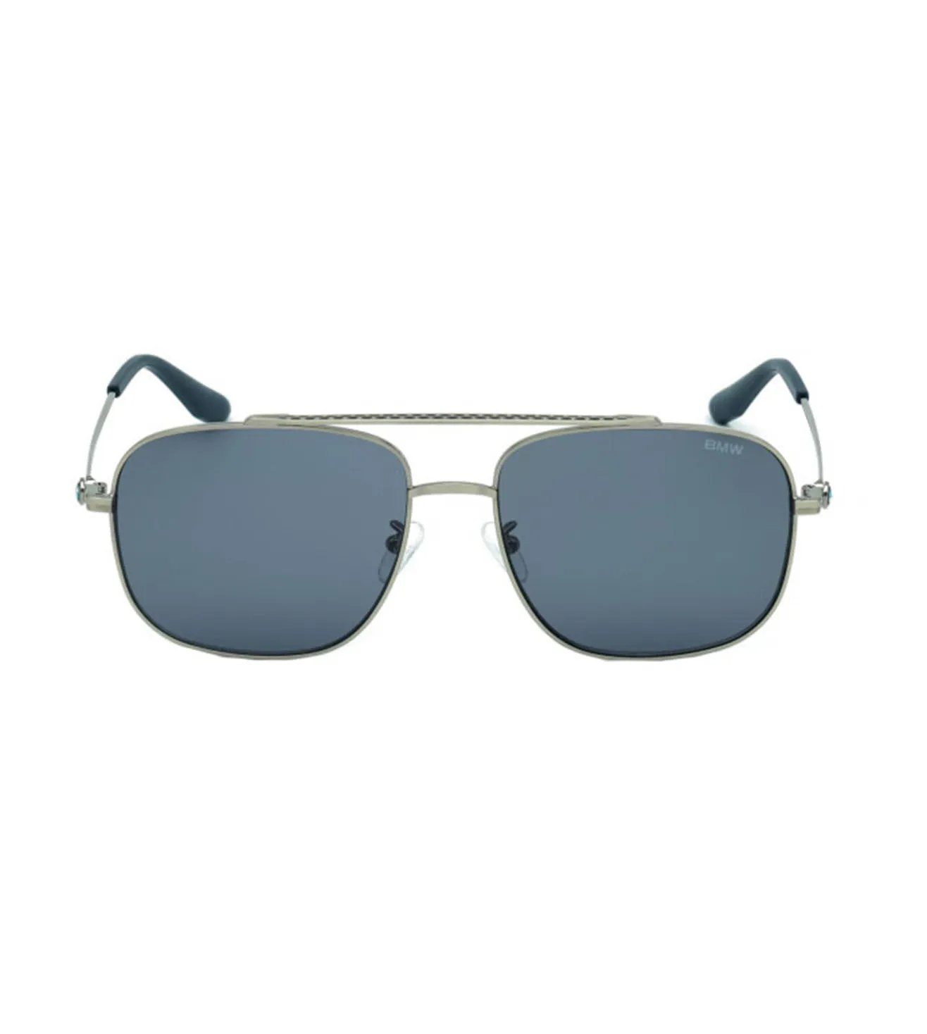 BMW Unisex Grey Aviator Sunglasses