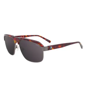 BMW Unisex Grey Aviator Sunglasses