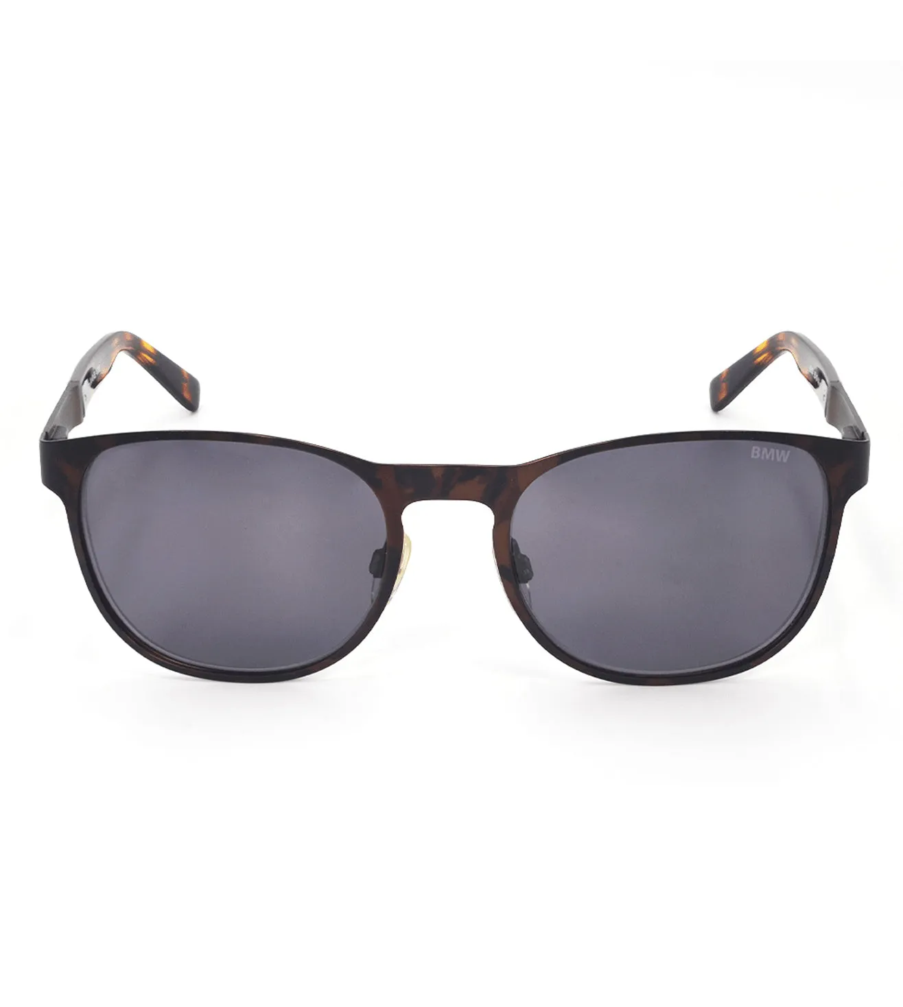 BMW Unisex Grey Round Sunglasses