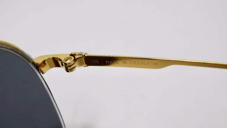 Cartier 1980s Orsay Aviator Sunglasses