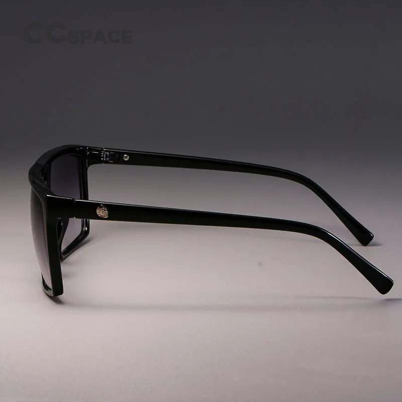 CCspace Unisex Full Rim Acetate Square Frame Steampunk Sunglasses Kulou