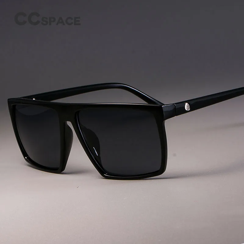 CCspace Unisex Full Rim Acetate Square Frame Steampunk Sunglasses Kulou