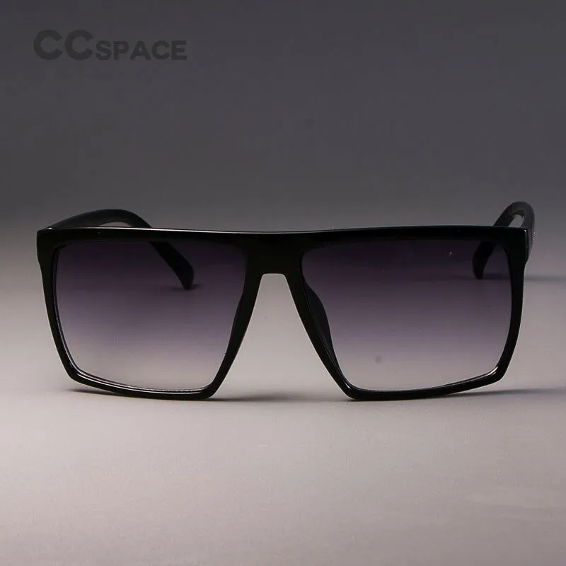 CCspace Unisex Full Rim Acetate Square Frame Steampunk Sunglasses Kulou