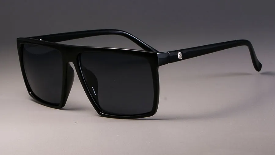 CCspace Unisex Full Rim Acetate Square Frame Steampunk Sunglasses Kulou