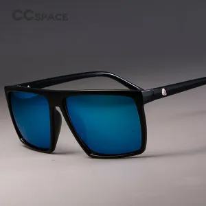 CCspace Unisex Full Rim Acetate Square Frame Steampunk Sunglasses Kulou