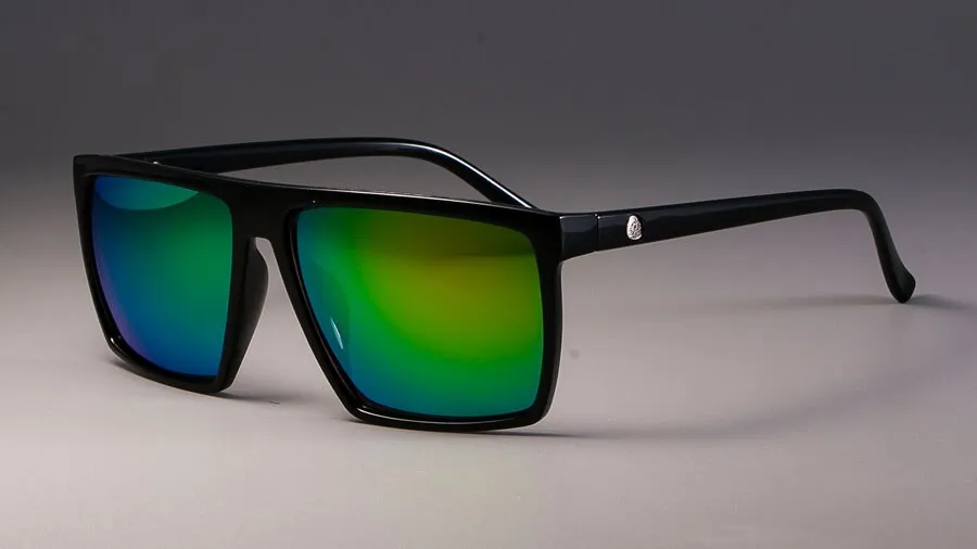 CCspace Unisex Full Rim Acetate Square Frame Steampunk Sunglasses Kulou