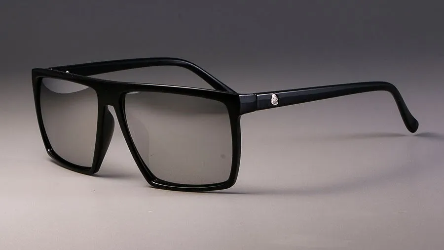 CCspace Unisex Full Rim Acetate Square Frame Steampunk Sunglasses Kulou
