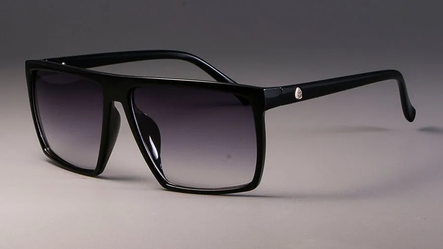 CCspace Unisex Full Rim Acetate Square Frame Steampunk Sunglasses Kulou