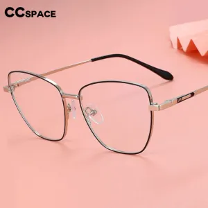 CCspace Unisex Full Rim Square Cat Eye Alloy Eyeglasses 55899