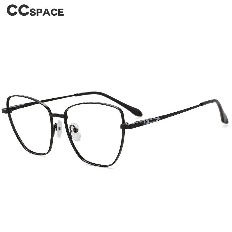 CCspace Unisex Full Rim Square Cat Eye Alloy Eyeglasses 55899