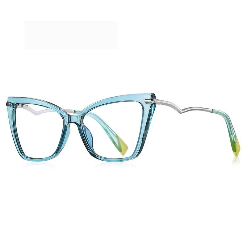 CCspace Women's Full Rim Square Cat Eye Tr 90 Titanium Eyeglasses 53148