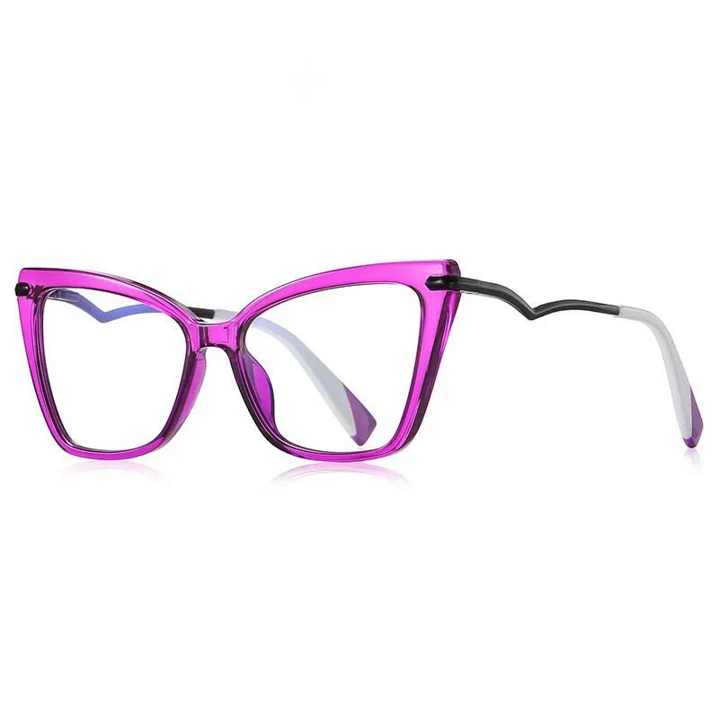 CCspace Women's Full Rim Square Cat Eye Tr 90 Titanium Eyeglasses 53148