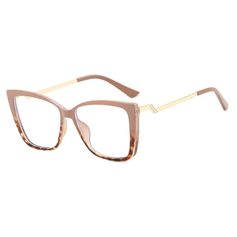 CCspace Women's Full Rim Square Cat Eye Tr 90 Titanium Eyeglasses 57064