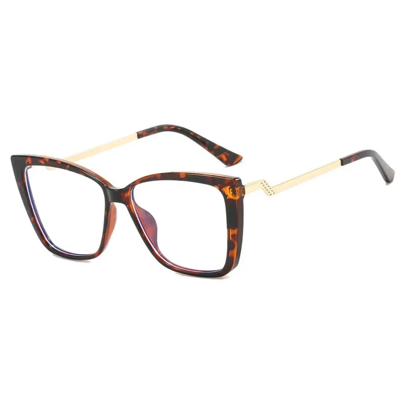 CCspace Women's Full Rim Square Cat Eye Tr 90 Titanium Eyeglasses 57064