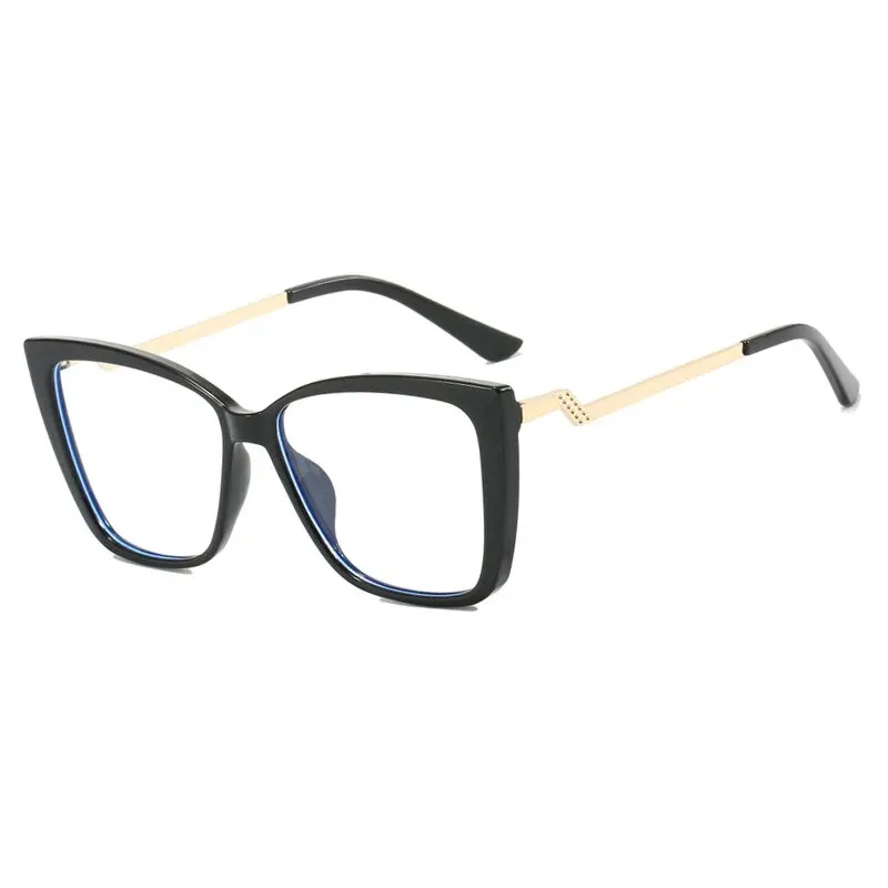 CCspace Women's Full Rim Square Cat Eye Tr 90 Titanium Eyeglasses 57064