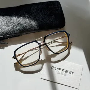CH Init  Blue Hour Gold plated Frame glasses
