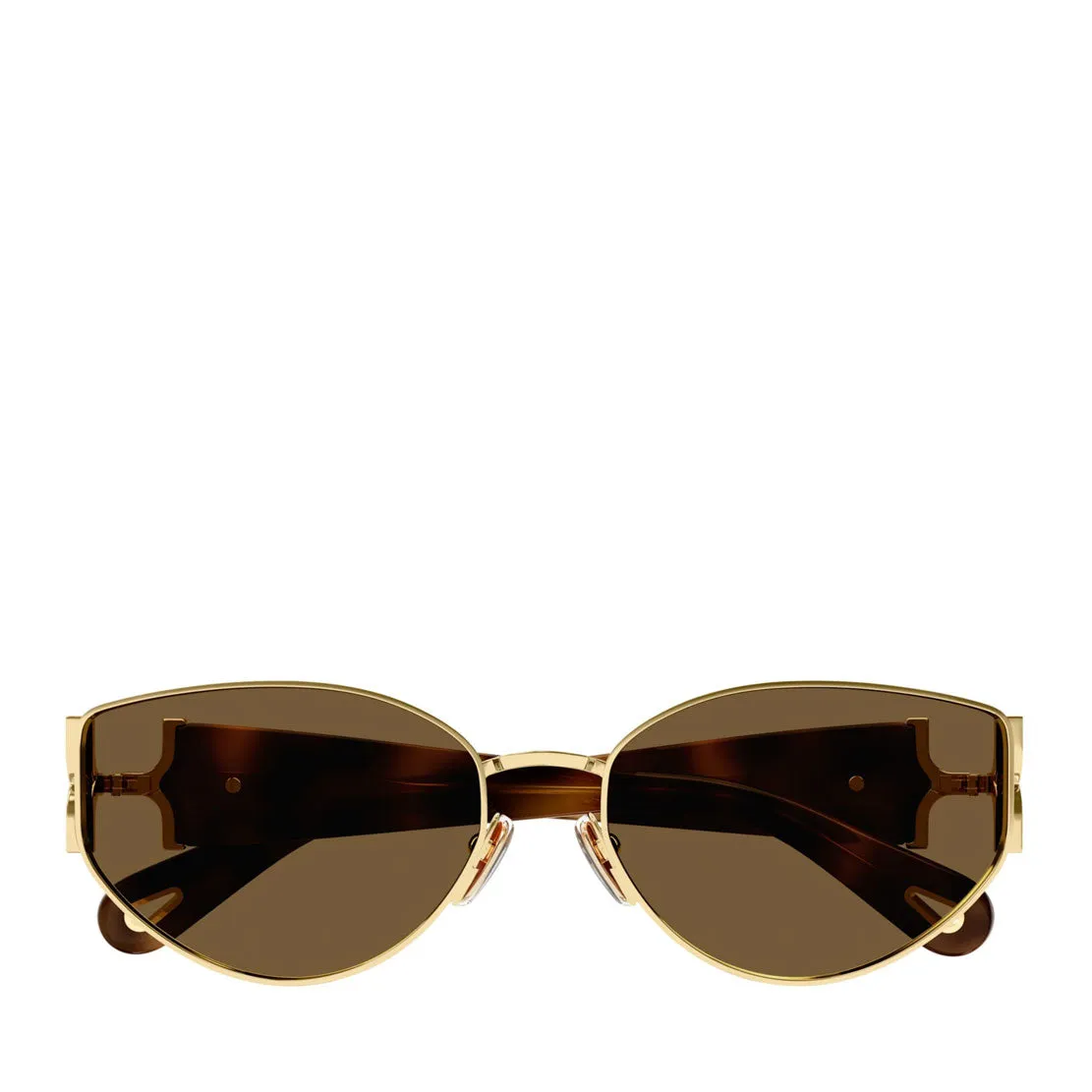 Chloe Sun CH0260S Marcie Metal, Gold/Havana
