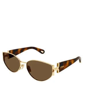 Chloe Sun CH0260S Marcie Metal, Gold/Havana