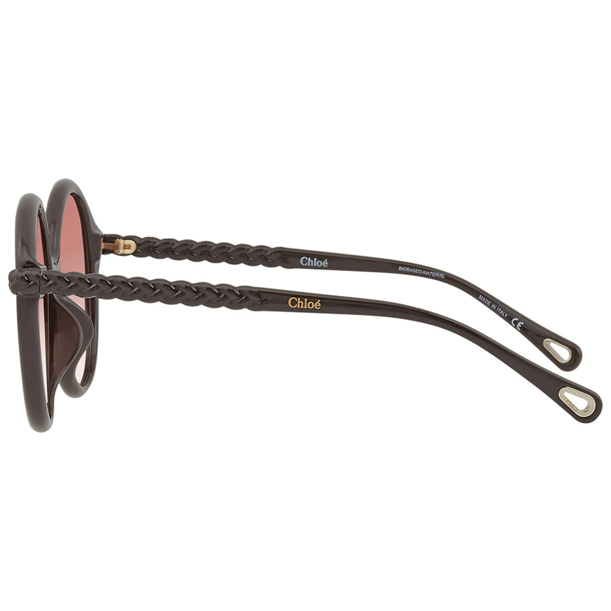 Chloe Women's Sunglasses - Dark Brown Plastic Round Frame | CH0002SA-30009920001