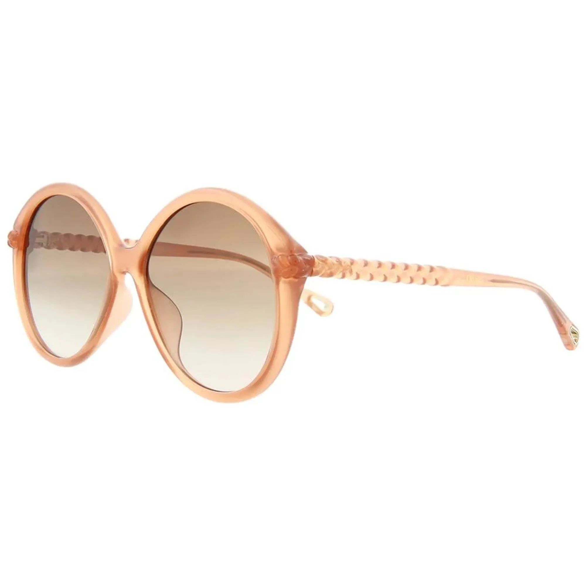 Chloe Women's Sunglasses - Pink Brown Plastic Round Frame | CH0002SA-30009920003