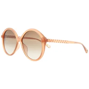 Chloe Women's Sunglasses - Pink Brown Plastic Round Frame | CH0002SA-30009920003