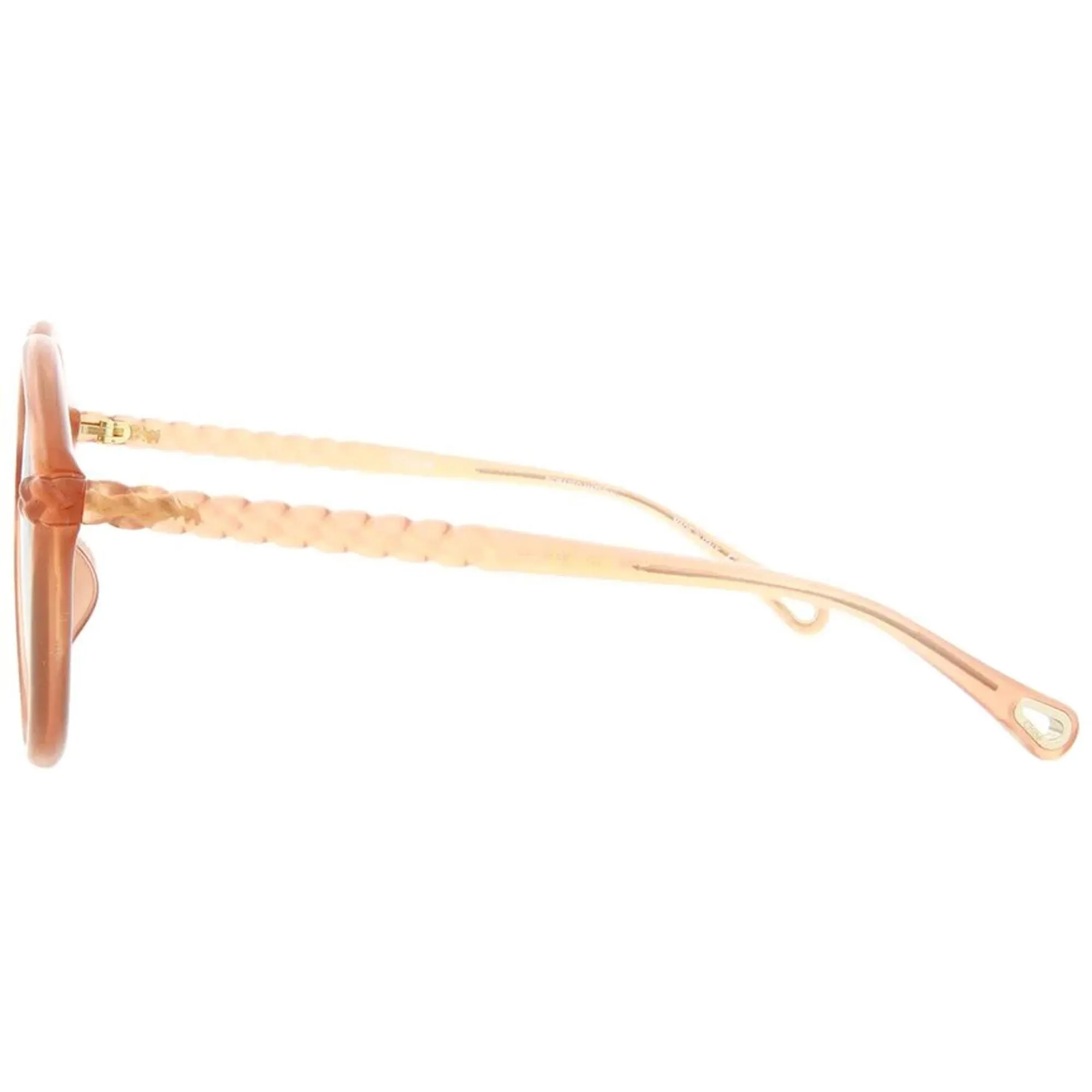 Chloe Women's Sunglasses - Pink Brown Plastic Round Frame | CH0002SA-30009920003