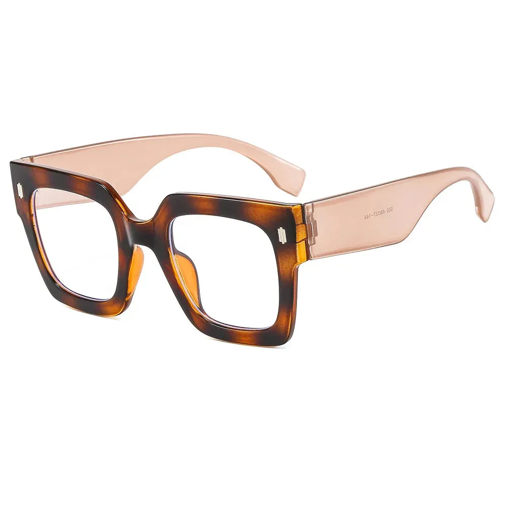 Classic Luxury Big Frame Square Sunglasses UV400 Fashion Shades