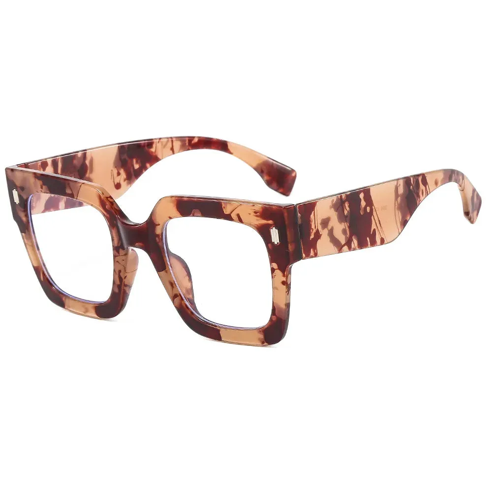 Classic Luxury Big Frame Square Sunglasses UV400 Fashion Shades