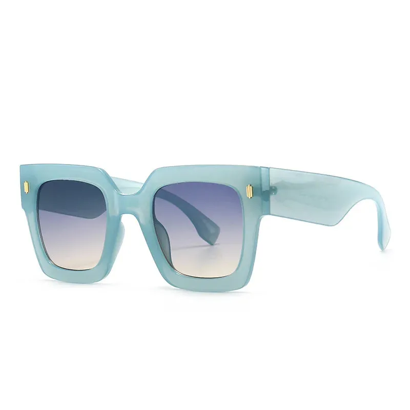 Classic Luxury Big Frame Square Sunglasses UV400 Fashion Shades