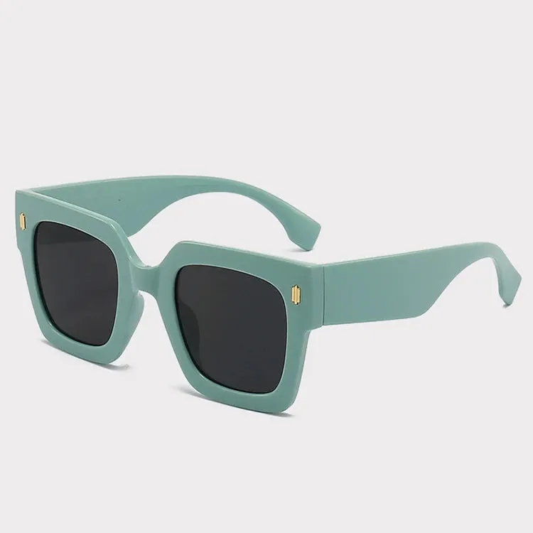 Classic Luxury Big Frame Square Sunglasses UV400 Fashion Shades