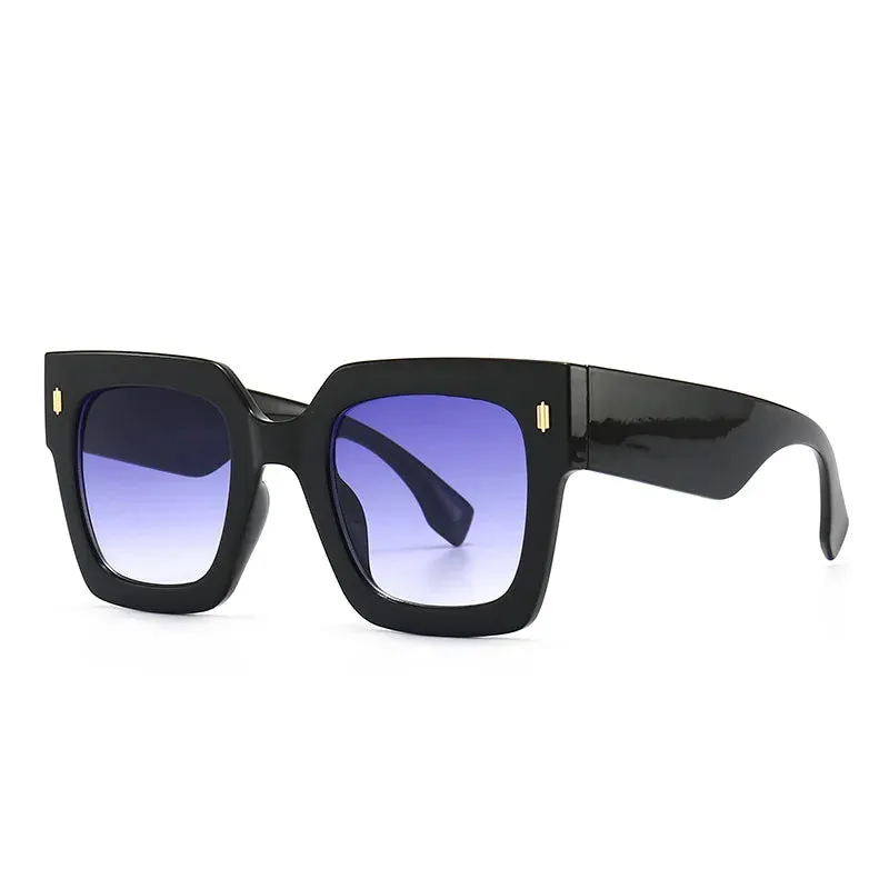 Classic Luxury Big Frame Square Sunglasses UV400 Fashion Shades